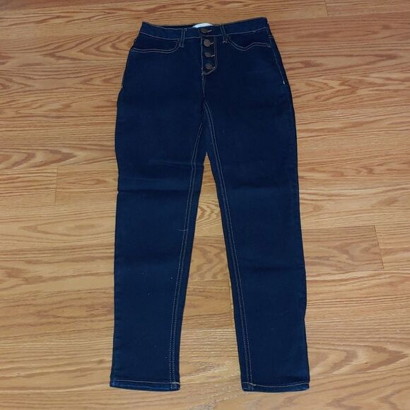 No Boundaries button fly skinny jeans Sz 7 - Picture 1 of 7